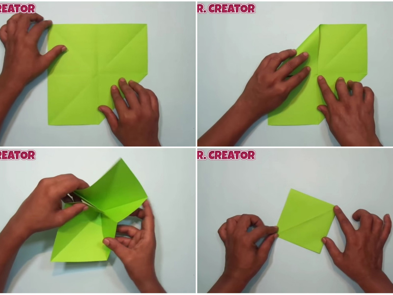 Kako napraviti brod od papira sa jedrima treći korak